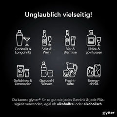 Glitter Glitter Powder For Drinks (Plata) - Glitter comestible para bebidas, 10 gramos Glitter Naty Shop