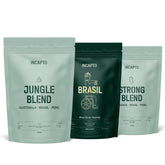 Set de inicio Incapto, Jungle Blend, Café Brasileño y Blend Fuerte, 3 paquetes de 500 gramos Coffee Naty Shop Default Title