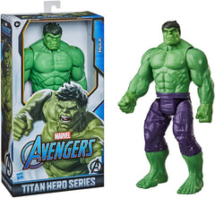 Hasbro E74755L2 Marvel Avengers Titan Hero Series Blast Gear Deluxe Hulk Figura de acción 30 cm Grande Juguete inspirado en Marvel Comics para niños 4+ Figuras de acción Naty Shop