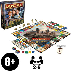 Juego de mesa Monopoly Harry Potter Edition, juego familiar para 2 a 6 jugadores, a partir de 8 años - Versión alemana