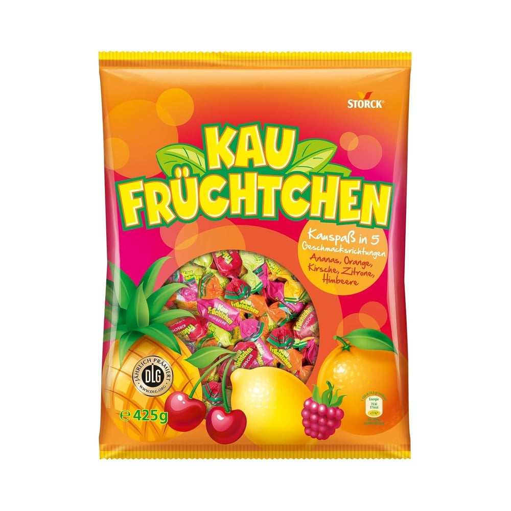 Kaufrüchtchen – 1 x 425G – caramelos con cinco sabores de frutas Naty Shop 425 gramos