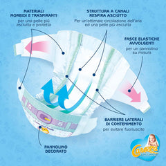 Comodidad para bebé XXL | Talla 6 (16-30 kg) | 140 pañales