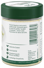 Fuchs Gewürze - Zwiebel granuliert - Gewürz für Saucen oder Nudelgerichte - ingredientes naturales - 70 g en wiederverwendbarer, recyclebarer Dosis