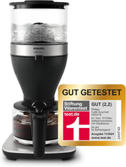 Espressor Philips cu filtru – capacitate de 1,25 litri, până la 15 cești, Boil & Brew, negru/argintiu (HD5416/60)