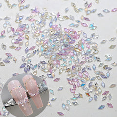 50 de piese mici zirconiu romb sclipici pietre unghii brelocuri culori mixte strasuri sclipitoare farmece unghii mini romb unghii cristale unghii diamante strasuri unghii farmece accesorii unghii nail art