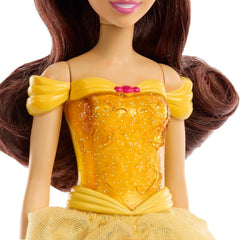 Mattel Disney Princesa Muñeca Móvil Belle Fashion con Ropa y Accesorios Brillantes Regalo Inspirado en la Película Disney para Niños HLW11 Naty Shop Dolls