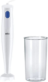 Braun Stabmixer MQ10.001PWH + Messbecher 600 Ml, 5 Jahre Service, Leicht, Easytwist-System Zum Einfachen Wechseln Des Zubehören, Splash Control-Technologie Ohne Spritzer Kitchen Naty Shop