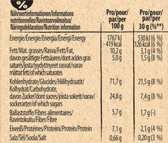 Cereal de desayuno churro triple crujiente con chocolate con leche y caramelo salado, contenido integral 36%, paquete de 8 (8x300g)