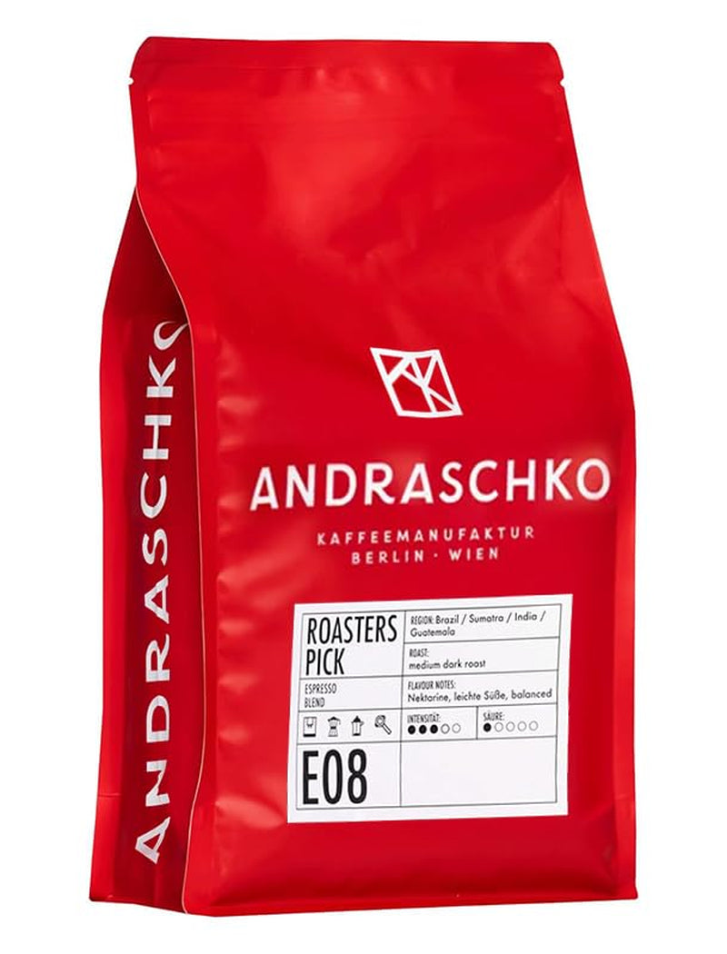 Roasters Pick Espresso Blend - 100 % Arabica, ganze Bohne - vielschichtige Röstung - frisch in Berlin geröstet - 500 g