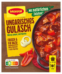 MAGGI Fix para gulash húngaro, Würzmischung, mit natürliche Ingredient*, para 4 porciones, 1er paquete (1 x 56g Packung)
