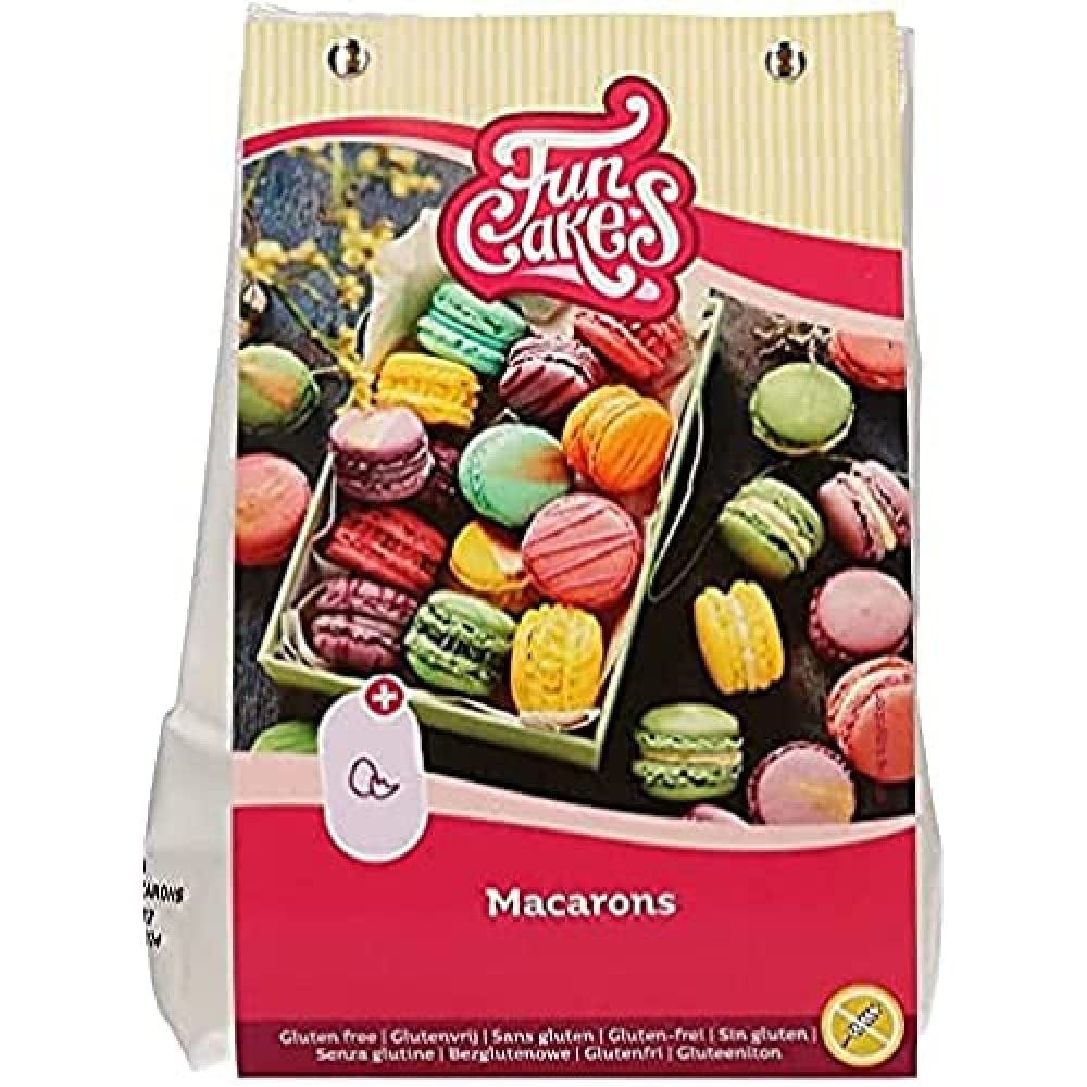 Funcakes Mix para macarrones, sin gluten: Einfach Zu Berübenen, Perfekt Hausgemachte Macarons, Köstlicher Mandelgeschmack, Halal-Zertifiziert, 300G Mezcla para hornear y cocinar Naty Shop Título predeterminado
