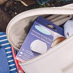 Lansinoh Discos Lactantes Lavables - Pack de 4, incluye red para lavar - Ultra absorbentes, súper suaves y reutilizables Alimentación y Accesorios Lactancia Bebe Naty Shop