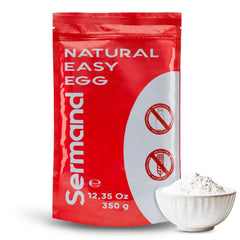 Eiweißpulver für Baiser (350 g) | Pasteurisiertes Eiklar | Getrocknetes Eiweiß | Laktosefrei | Glutenfrei | In wiederverschließbarem Zip-Beutel