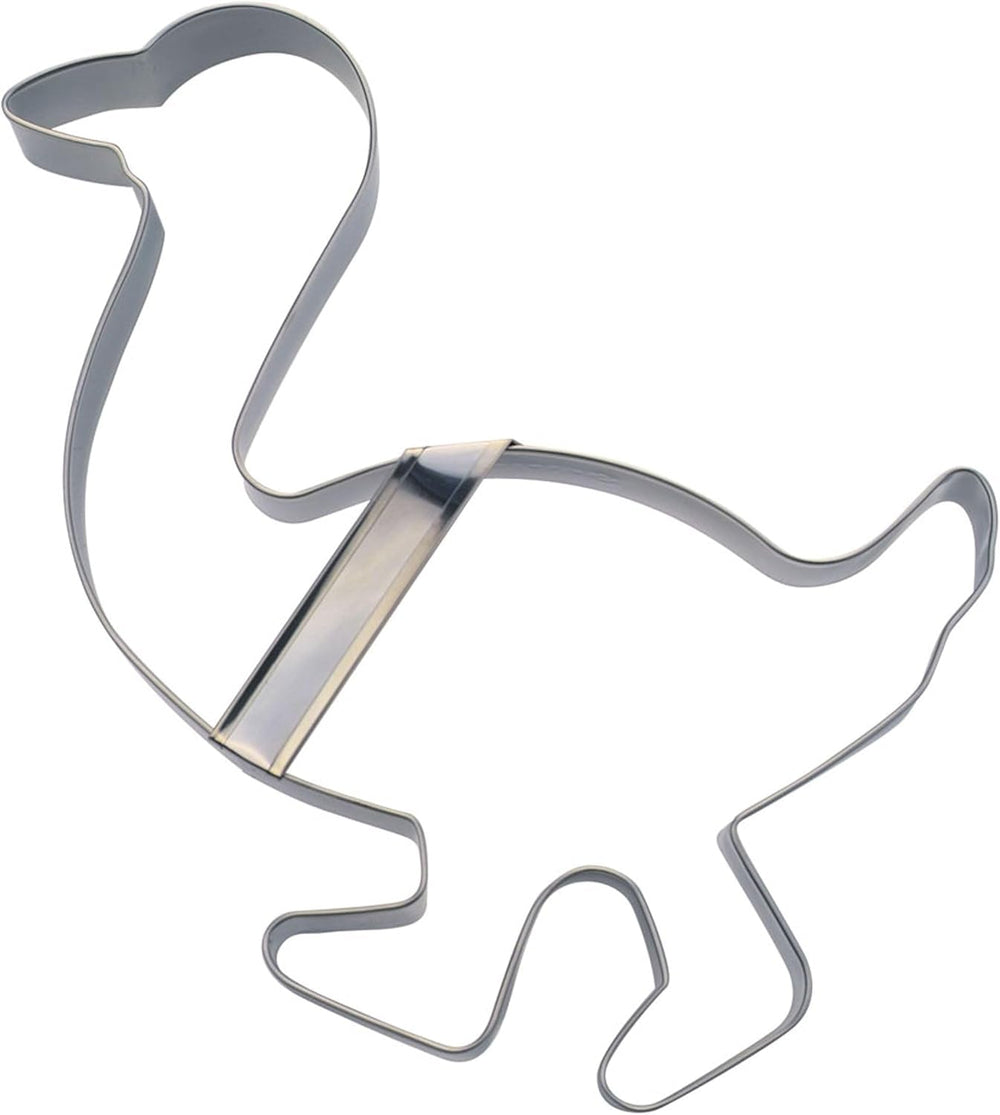 Städter 109131 Formă de biscuiți în formă de gâscă cu tijă, oțel inoxidabil, 17 cm, argintiu