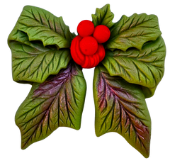 Decoración comestible, flor navideña.