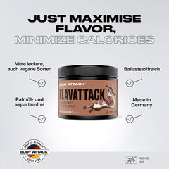Body Attack Flavattack®, Brownie Doble de Chocolate, 250G / 83 porciones Aromas Naty Shop