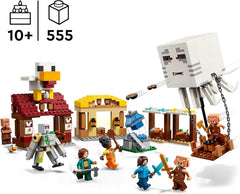 LEGO Minecraft Ghast Balloon Attack - Juguete de jugador para niños - Set de construcción de videojuego con casa, pollo y gólem - Mercancía de película para niños mayores de 10 años - 21273 Juegos de construcción Beuche den LEGO-Store