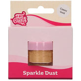 Funcakes Sparkle Dust Classic Gold: Pudră colorată strălucitoare pentru alimente, pentru decorarea torturilor, certificată Halal