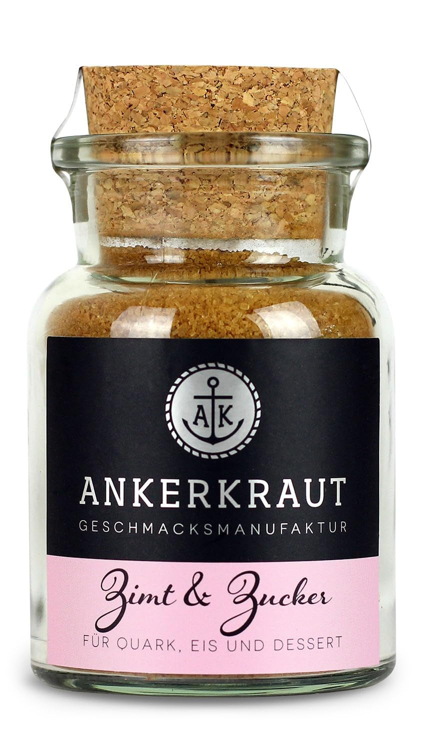 Ankerkraut Zimt & Zucker, 100 g en vaso de corcho