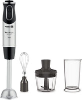 DD6558 DD655810 Batidora de mano Quickchef 3 en 1, tecnología Powelix, 3 Zubehörteile, Edelstahl, Stahl/Negro Cocina Naty Shop