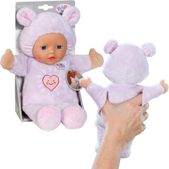 Păpușă moale Baby Born for Babies Mouse, 26 cm, cu urechi și buzunare pentru degete, pentru nou-născuți, 836590 Zapf Creation, Roz
