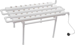 Kit de cultivo hidropónico de 3 capas 108 espacios de plantación Sistemas de cultivo de plantas hidropónicas sin suelo Sistema de cultivo de plantas hidropónicas en tubos para verduras (una sola capa con 36 agujeros)