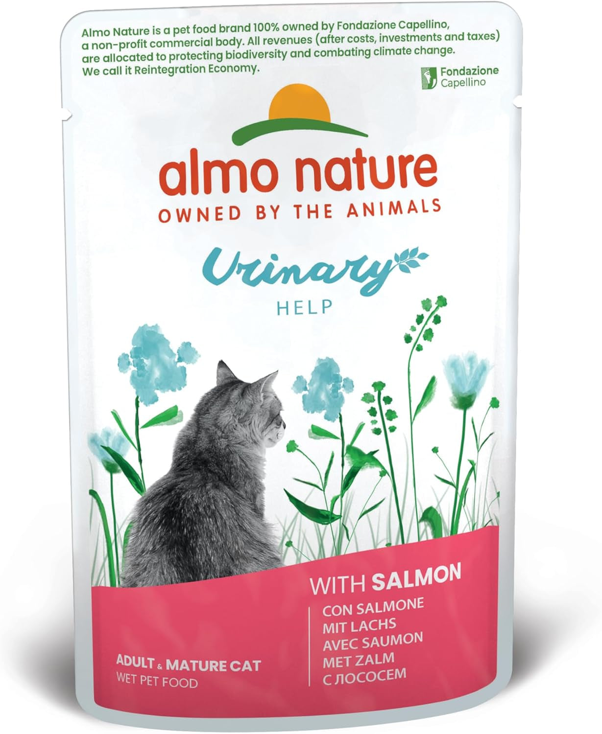 Almo Nature Holistic Urinary Help Hrană pentru pisici, hrană umedă pentru pisici adulte cu curcan. Pachet de 30 (30 X 70G)