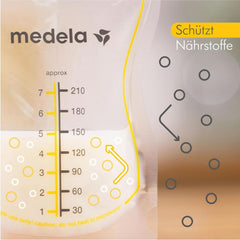 Medela Easy Pour Muttermilchbeutel Zum Einfachen Ausgießen, 100 Stück, 210 Ml, Auslaufsichere Einweg-Muttermilchbeutel Mit Überlaufschutz, Stillhelfer Accesorios Alimentación Bebé y Lactancia Naty Shop