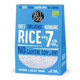 DIET-FOOD Arroz instantáneo Shirataki Konjac orgánico, bajo en carbohidratos, bajo en calorías, vegano, sin grasa, sin soja, sin gluten, apto para ceto, adelgazante, 300 gramos