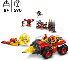 LEGO Sonic the Hedgehog Super Sonic Vs. Set de videojuego de aventuras Egg Drillster, regalo para niños Set de Shadow y el Dr. Eggman para niños y niñas de 8 años 76999 Juegos de construcción Besuche den LEGO-Store
