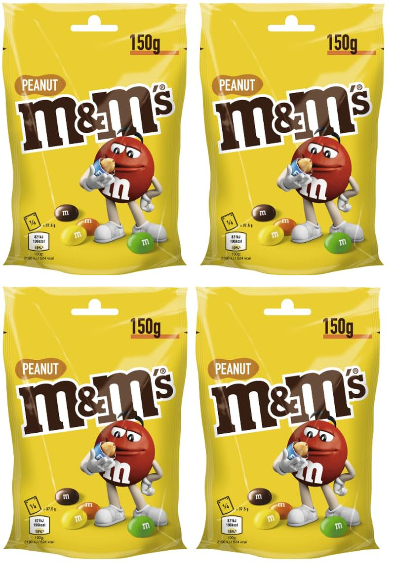 M&M'S, alune invelite in ciocolata, 150 grame Bomboane de Ciocolata Naty Shop 4 x 150 grame