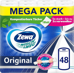 Zewa Wisch&Weg Original Mega Pack, 6 pachete , 48 bucăți (6-pachet)