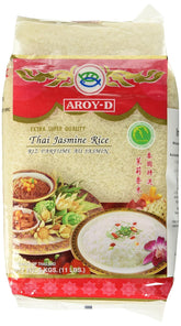 Arroz aromático Aroy-D, 100% arroz de grano largo, 1 paquete (1 x 5 kg)