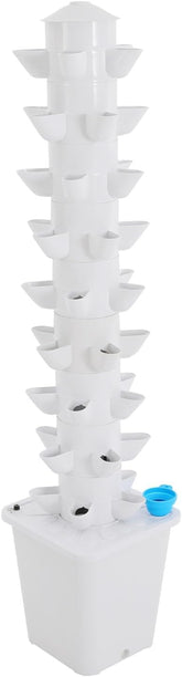 Sistema Hidropónico Torre Hidropónica Jardín de Hierbas Interior Sistema de Cultivo Hidropónico con 45 Lugares de Plantación Bomba de Agua Tanque de Agua 20L Vertical para Flores y Verduras