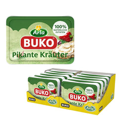 Pikante Kräuter Frischkäse| 10x 200g | Ingredientes 100% naturales Ohne Konservierungsstoffe, Thickers und Gesmackverstärker