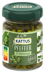 - Grüner Pfeffer en Weinbrand | Ganzer, eingelegter Pfeffer zum Würzen von Saucen | 50 g en vidrio