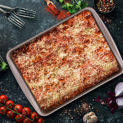 Molde para horno Relaxdays, antiadherente, 4 litros, acero al carbono, marrón Moldes y bandejas para horno Naty Shop