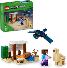 LEGO Minecraft Expedición al Desierto de Steve, Set de Videojuegos para Niños y Niñas, Bioma de Steve, Casa, Figuras y Camello de Juguete, Regalo para Jugadores a Partir de 6 Años 21251 Juegos de Construcción Besuche den LEGO-Store Default Title