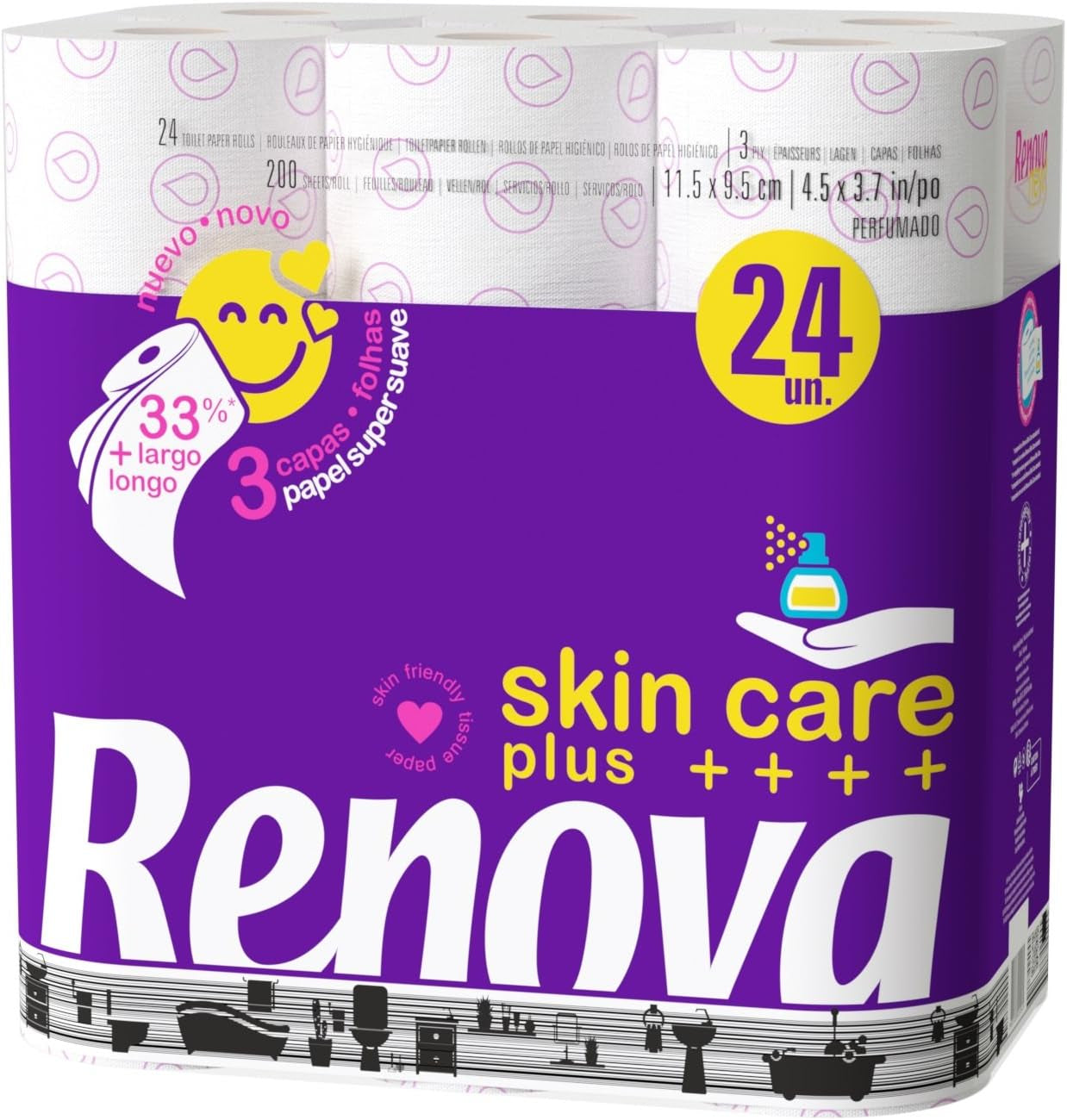 Hârtie igienică Renova parfumată - 24 role