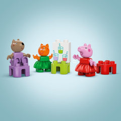 LEGO DUPLO Peppa Wutz Fairground - Juguetes infantiles y juguetes de motricidad para mayores de 2 años - Juegos preescolares con noria grande, tobogán y 3 figuras, incluidas Mollie Kitty y Klausi Kläff - Regalo para niños 10453 Juegos de construcción Besuche den LEGO-Store