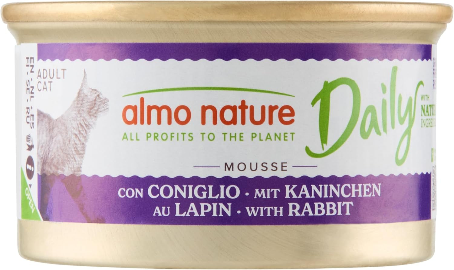Almo Nature Daily Wet Food pentru pisici adulte Mousse cu somon - conservă 24X85 G