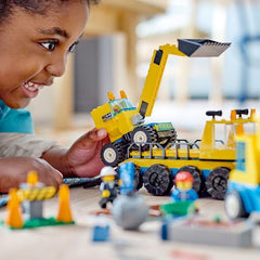 LEGO 60391 City Vehículos de Construcción y Bola de Demolición Grúa, Excavadora, Camión Volquete y Vehículos de Transporte, Juguete Educativo para Niños a Partir de 4 Años Juegos de Construcción Besuche den LEGO-Store