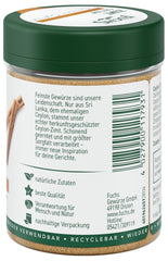Fuchs Gewürze - Zimt Ceilán gemahlen | Ingrediente natural | 30 g en wiederverwendbarer, recyclebarer Streudose