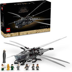 LEGO 10327 Icons Dune Atreides Royal Ornithopter, set de colecționat pentru adulți, cadou de film pentru bărbați, femei și fani, aeronavă model cu 8 figuri, inclusiv Paul Atreides și baronul Harkonnen Seturi de constructie Besuche den LEGO-Store Singur