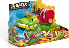 PIRATIX King Croc - Cocodrilo articulado para atrapar Piratix y cofre del tesoro - Contiene 1 cocodrilo, 1 tesoro exclusivo, 2 calaveras doradas adicionales, 1 Piratix exclusivo y 1 accesorio Figuras de acción Tienda Naty Título predeterminado
