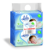 LULA Toallitas Húmedas Bebé Aloe Vera 72uds 3uds + 1ud gratis