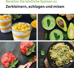 Braun Multiquick 7 MQ 7035X Stabmixer - Pürierstab Mit Abnehmbarem Edelstahl Mixfuß Mit Activeblade Technologie Zum Pürieren Der Härtesten Ingredient, Inkl. Juego de 3 piezas Zubehör, 1000 W, color negro Cocina Naty Shop