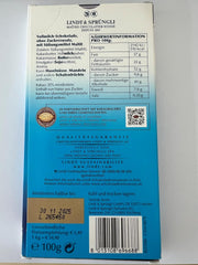 Chocolate con leche Lindt sin azúcares añadidos | Barra 100g | Lo mejor y sin gluten | regalo de chocolate