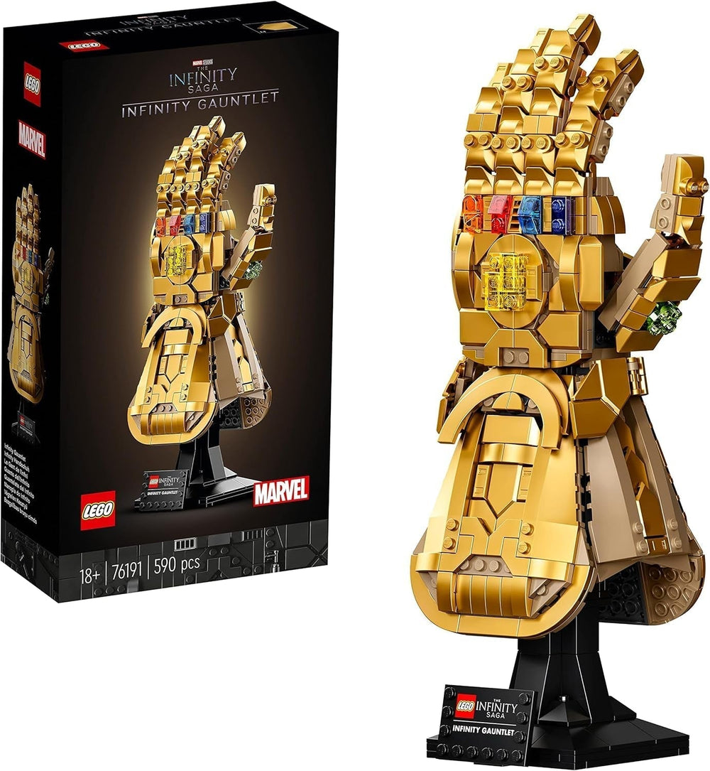 LEGO 76191 Marvel Super Heroes Infinity Glove Avengers Thanos Glove Model Set de construcción para adultos Artículo para fanáticos Regalo para hombres Mujeres Her Him Juegos de construcción Besuche den LEGO-Store Single