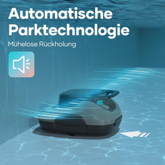 AIPER Scuba SE Robot de Piscina, Limpiafondos Inalámbrico con Batería, Tiempo de Limpieza de 90 Minutos, Limpieza Automática con Función de Autoaparcamiento, Limpiafondos Ligero, Ideal para Piscinas de Fondo Plano